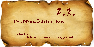 Pfaffenbüchler Kevin névjegykártya